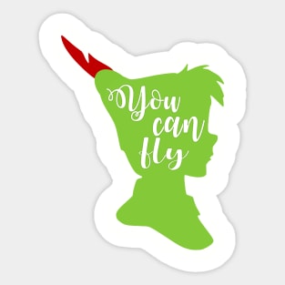 peter pan   you can fly Sticker